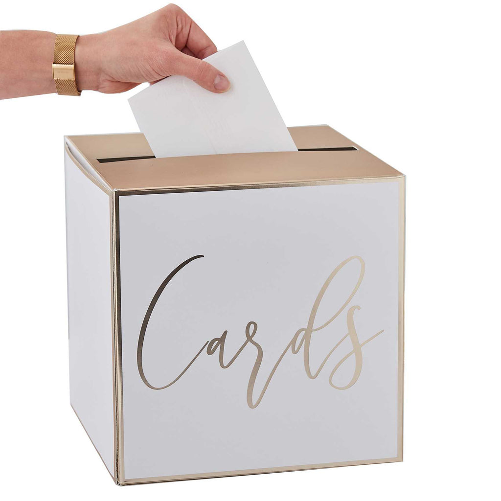 Bryllup boks for kort
