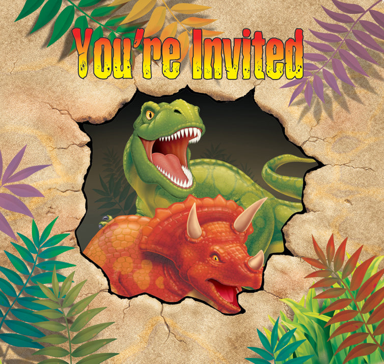 Dino Blast Invitasjoner