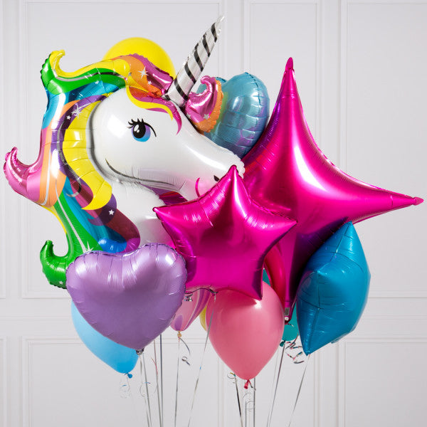 Crazy Ballongbukett Unicorn