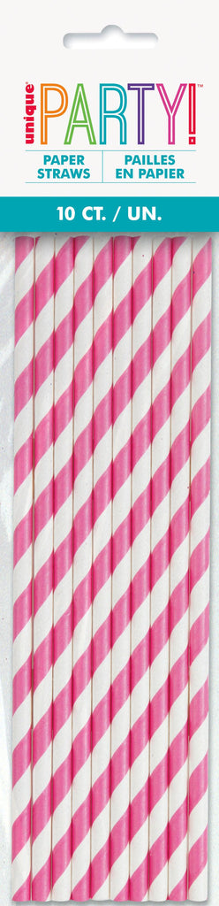 Sugerør - Rosa Striper